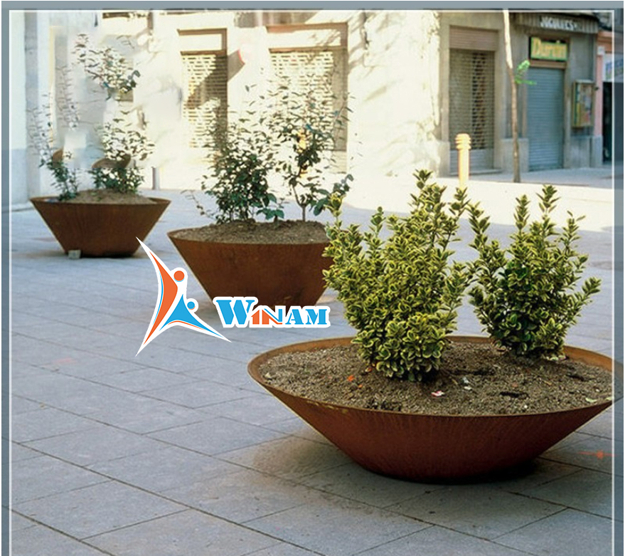 Bowl Shape Contemporary Garden Flower Pot Planter