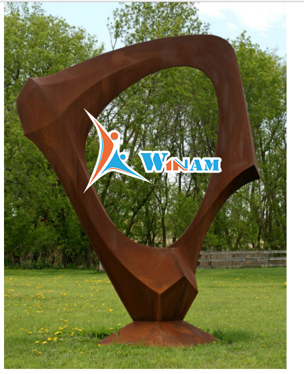 Morden corten steel Sculpture