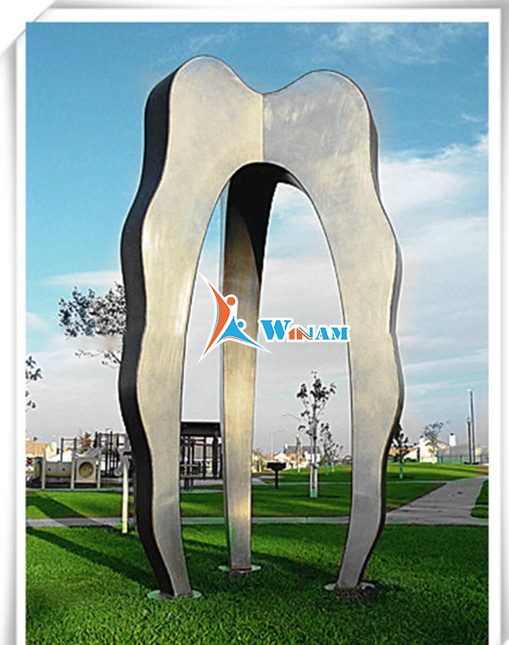 Large Abstract Stainless Steel Outdoor Sculpture