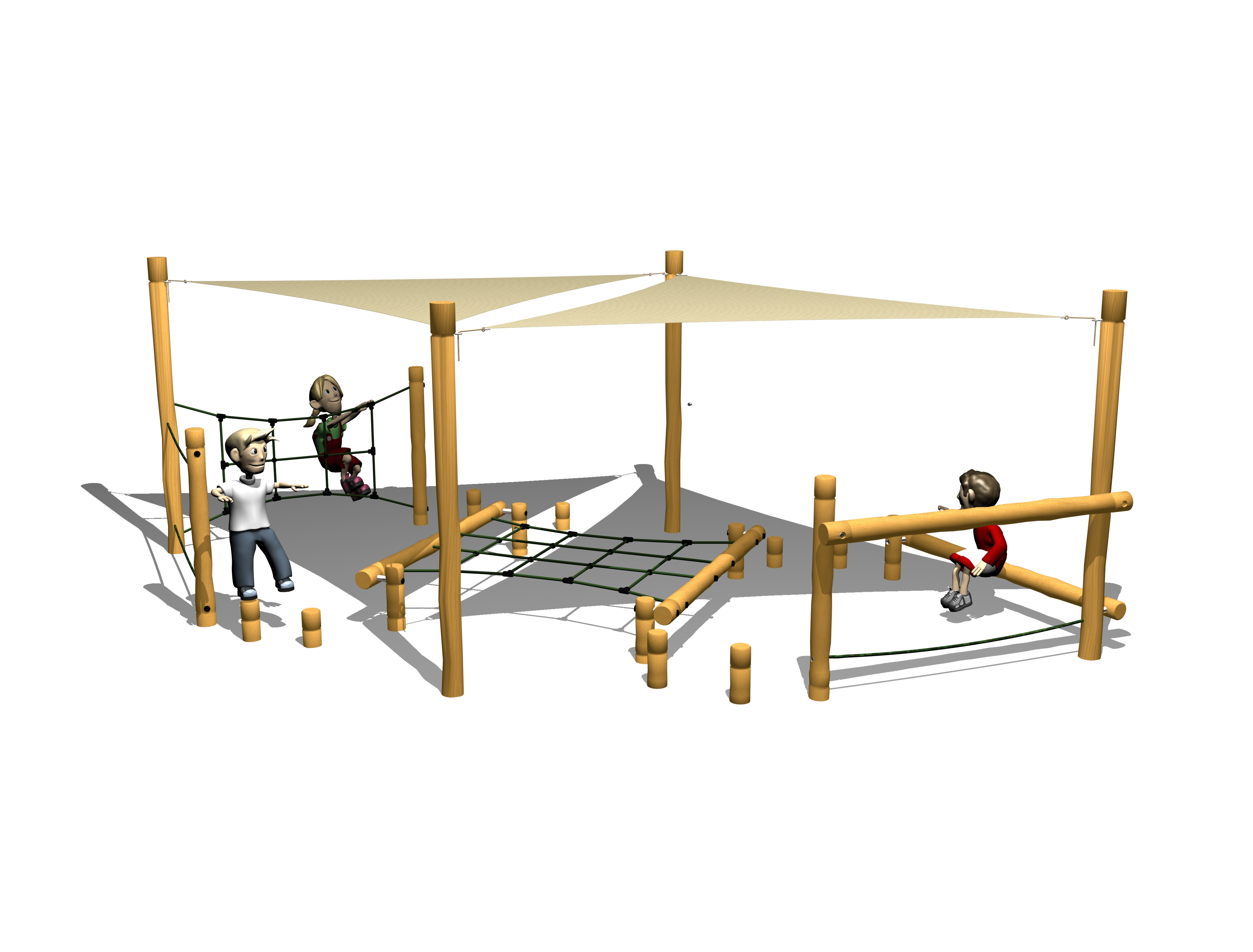 Balance course with shade