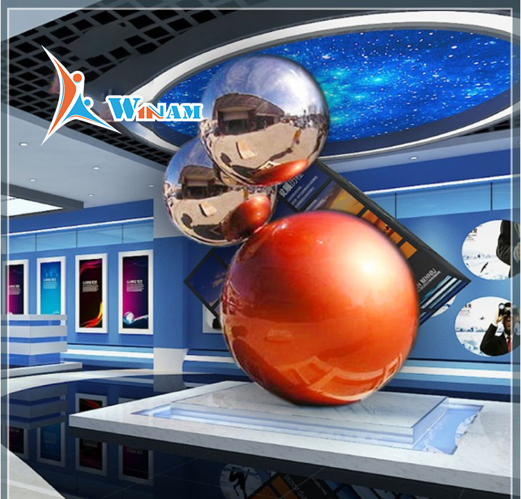 Modern Outdoor Garden Stainless Steel Sphere Sculpture