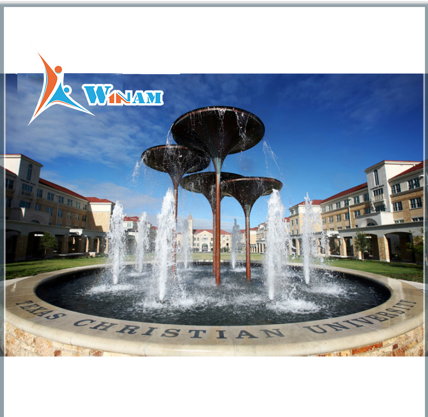 Stainless steel polished water fountain balls for garden decoration