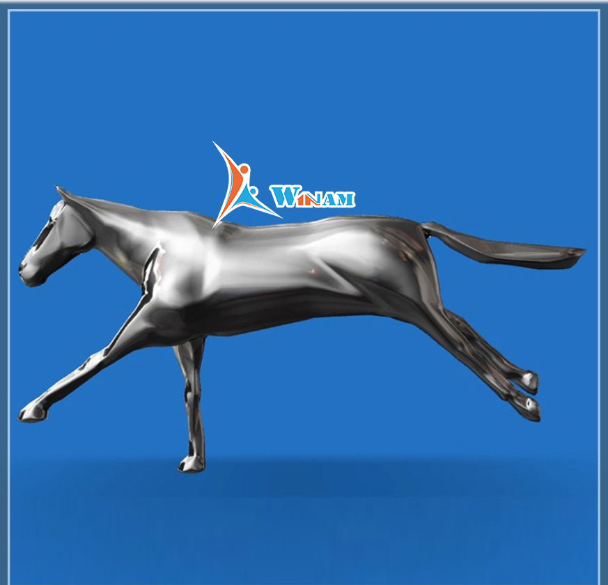 Running Horse Life Size Statue for Sale