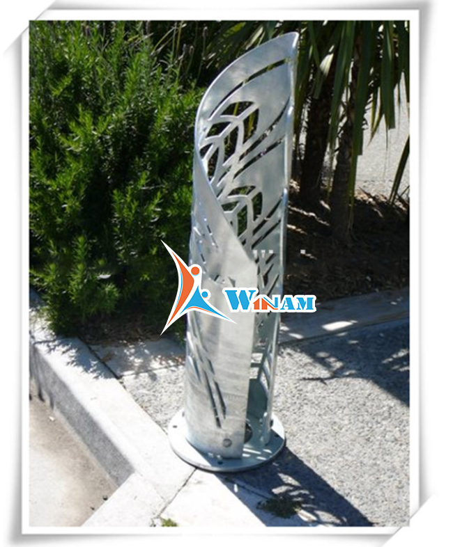 Home Decor Hot Handmade Stainless Steel Garden Metal Light Sculpture