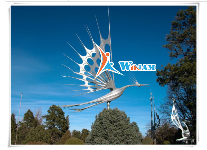 Art Decor Stainless Steel Abstract Bird Sculpture