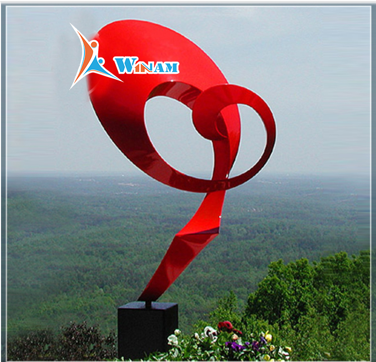 City Decor Abstract Garden Stainless Steel Sculpture Art