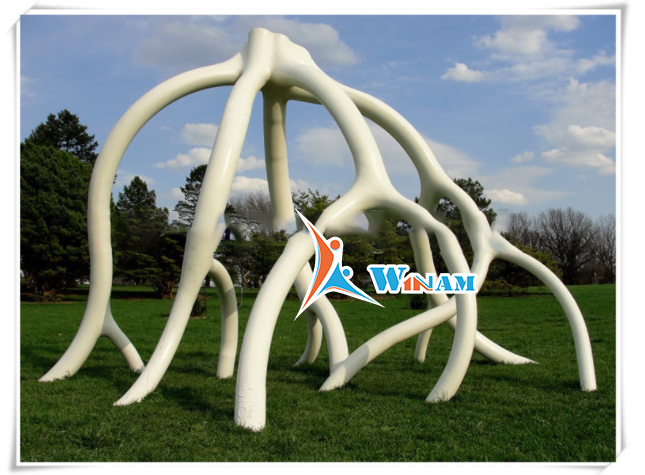 New Product Garden Stainless Steel Large Net Abstract Art Sculpture