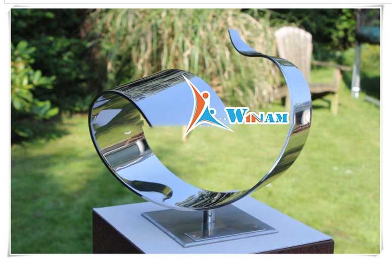 Modern Simple Stainless Steel Sculpture for Garden Decoration