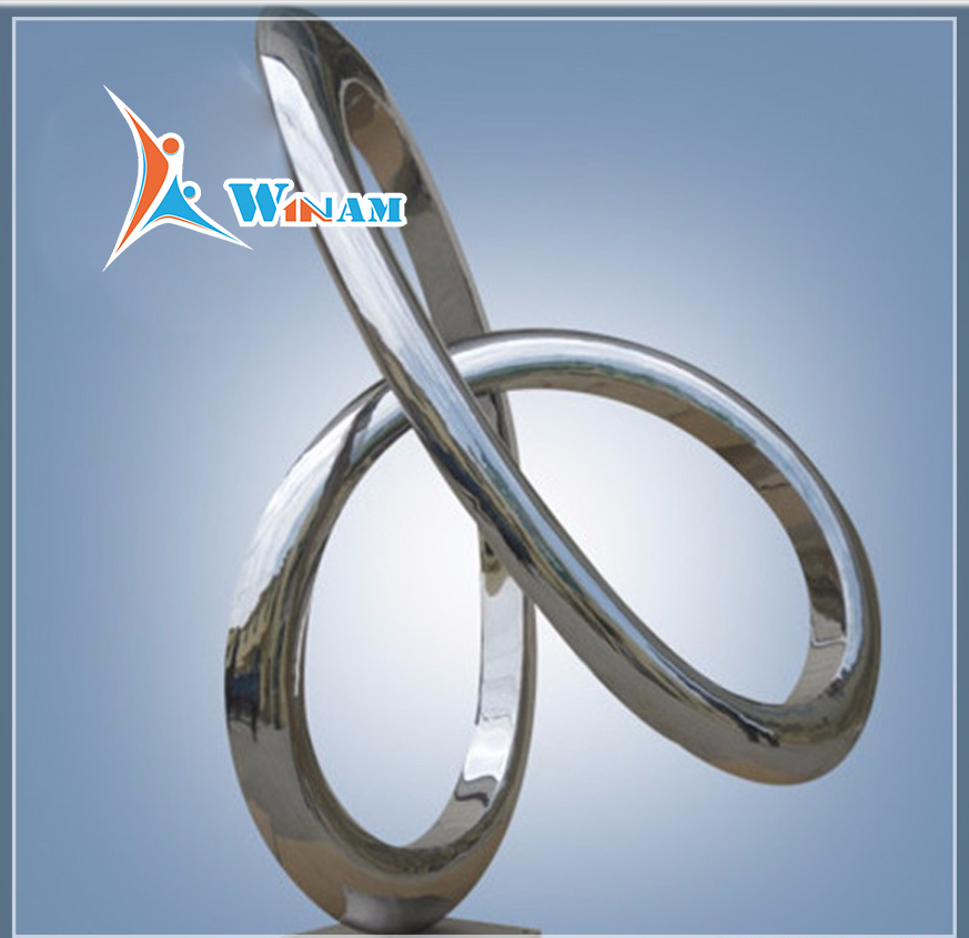 Modern designs decoration items stainless steel table sculpture