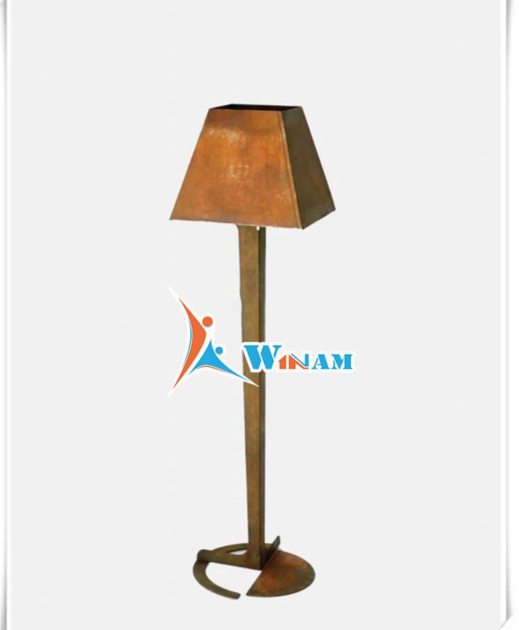 Corten steel Sculpture for Street light