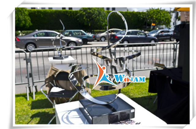 High quality exquisite musical note stainless steel hotel sculpture