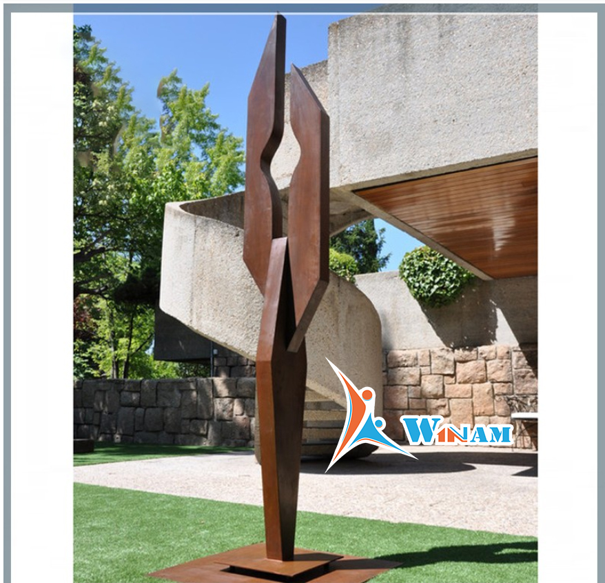 Abstract Australia Garden Sign Corten Steel Park Sculpture