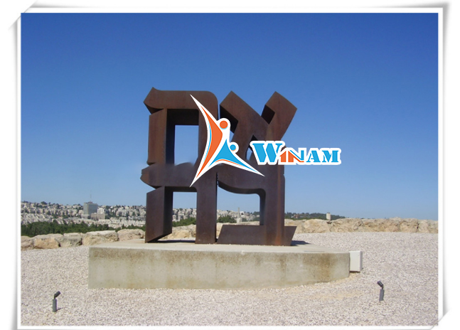 Antique letter love metal steel new sculpture