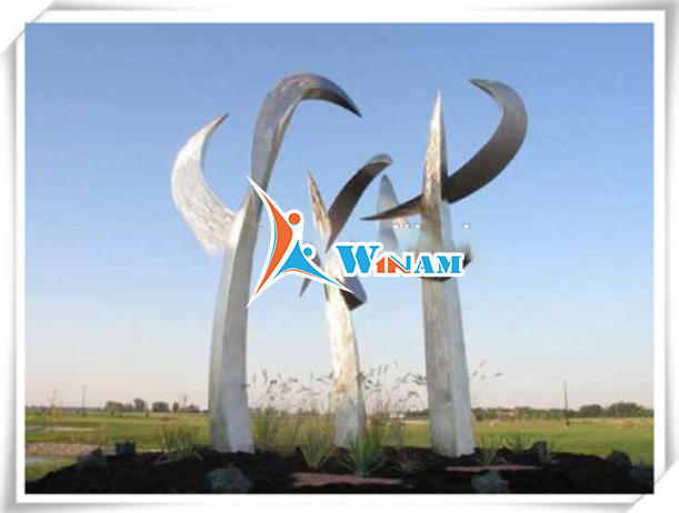 Large Temporary Decor Stainless Steel Sculpture With Origin Feature