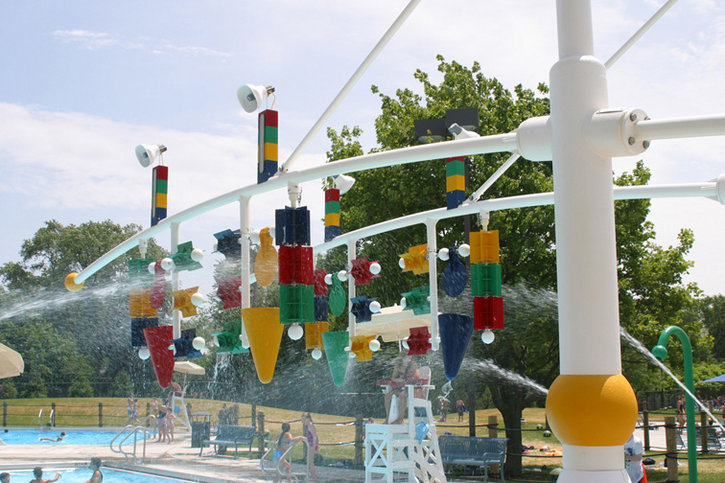 Bộ phun nước của hồ bơi Flick Park, Glenview
