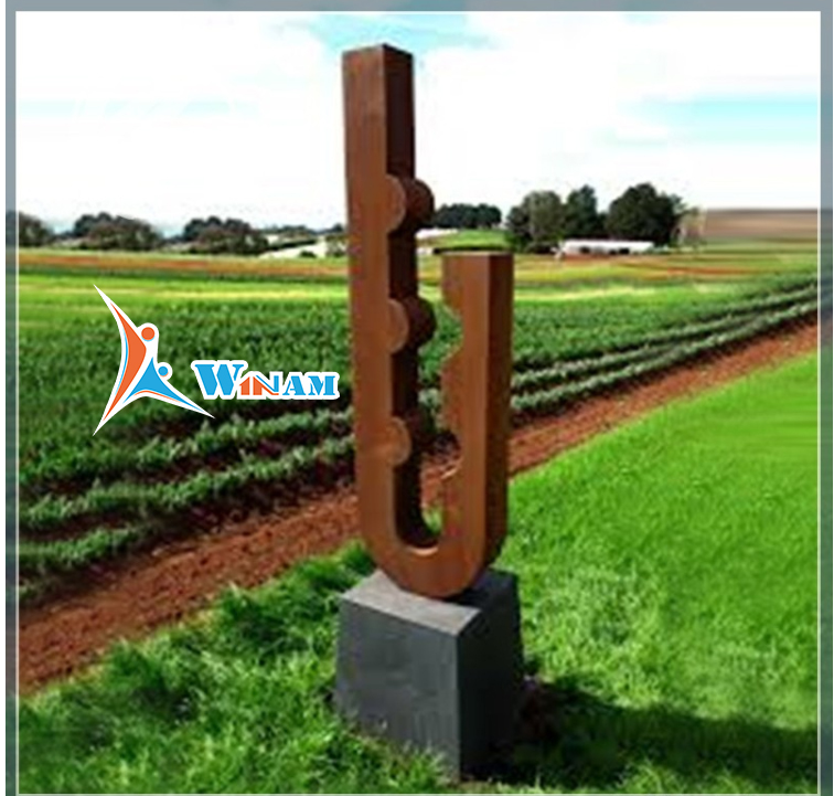 Fashion metal abstract modern sculpture for art collectible