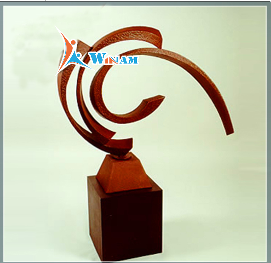 Best selling abstract garden corten steel sculpture
