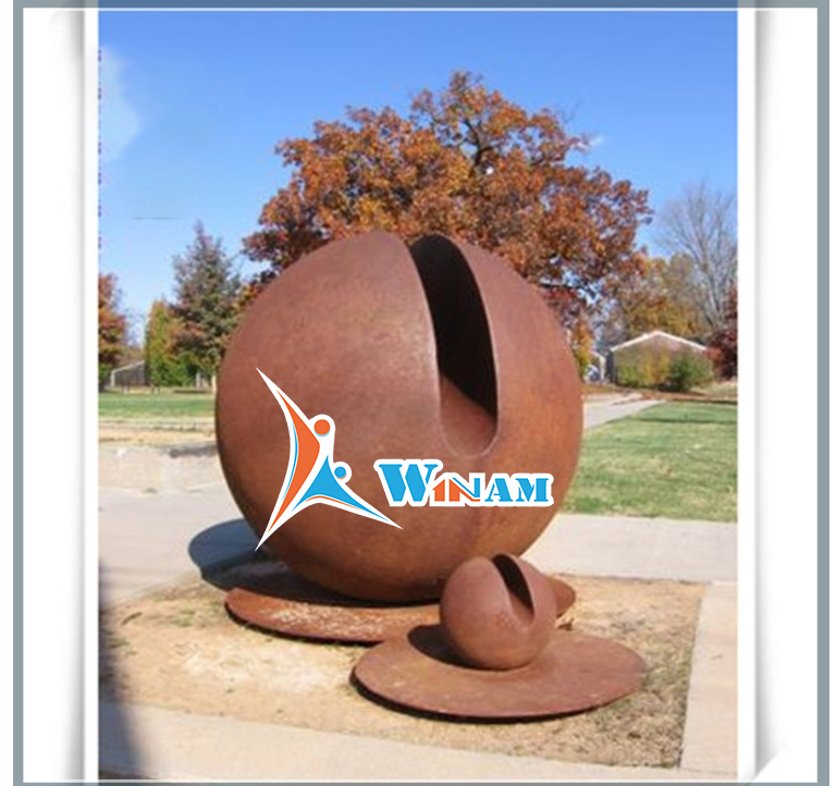 Australia style rusty effect corten steel garden sculpture art