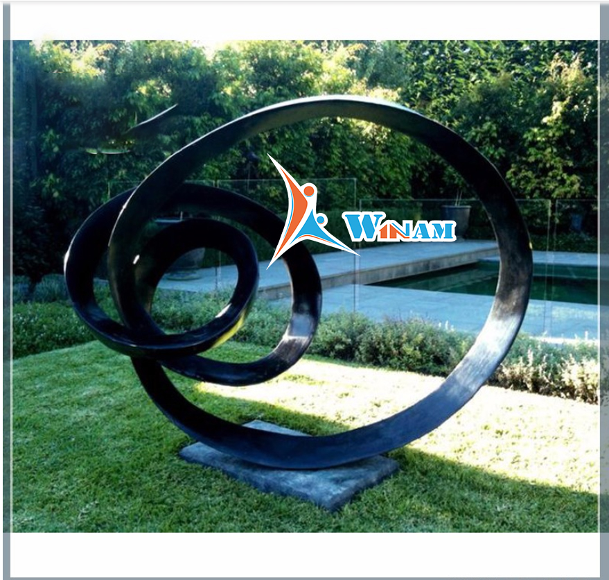 Modern bronze art large outdoor sculptures