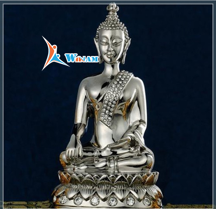 India Large Stainless Steel Buddha Statue