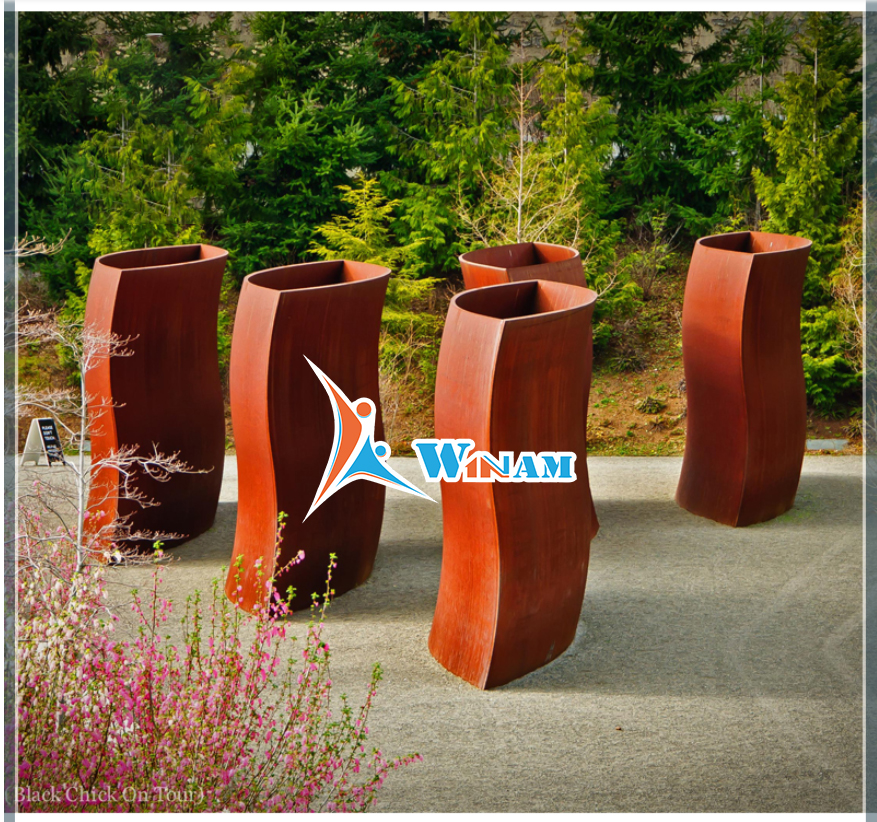 Wholesale Metal Garden corten steel flower pot