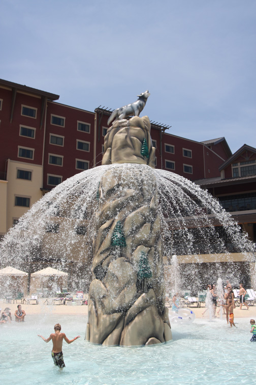 Bộ phun nước của Khu nghỉ dưỡng Great Wolf Lodge