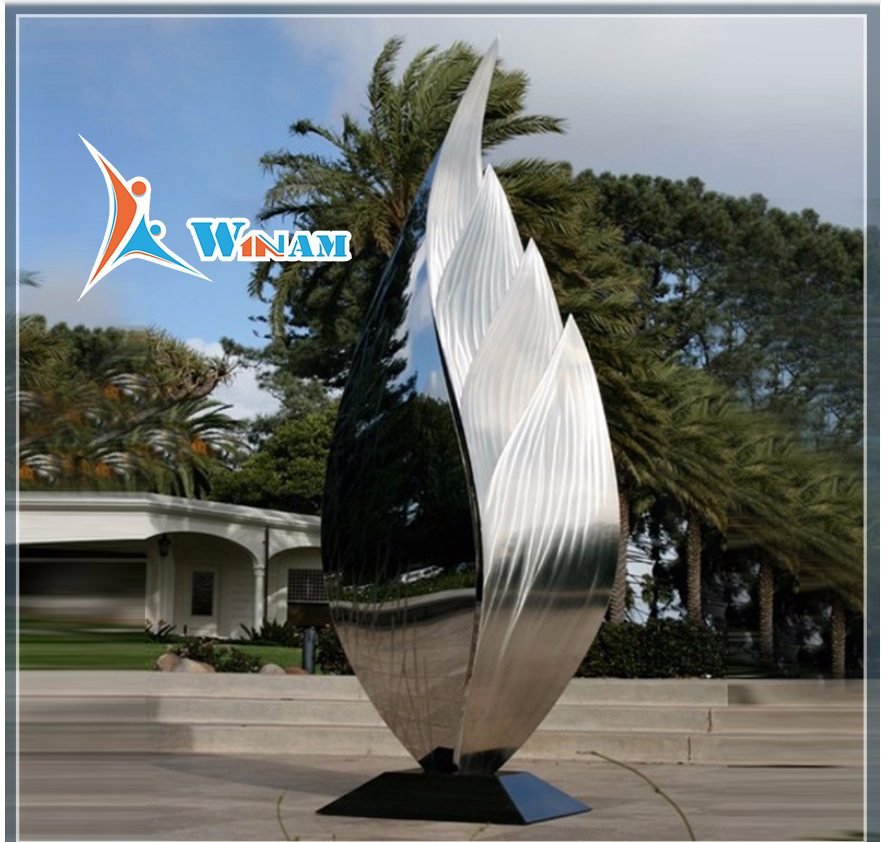 Large size garden park decoration stainless steel outdoor sculpture