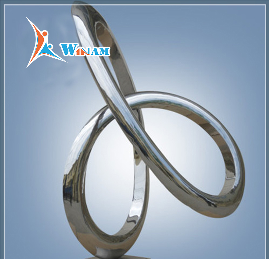 Stainless Steel Abstract Modern Indoor Sculpture