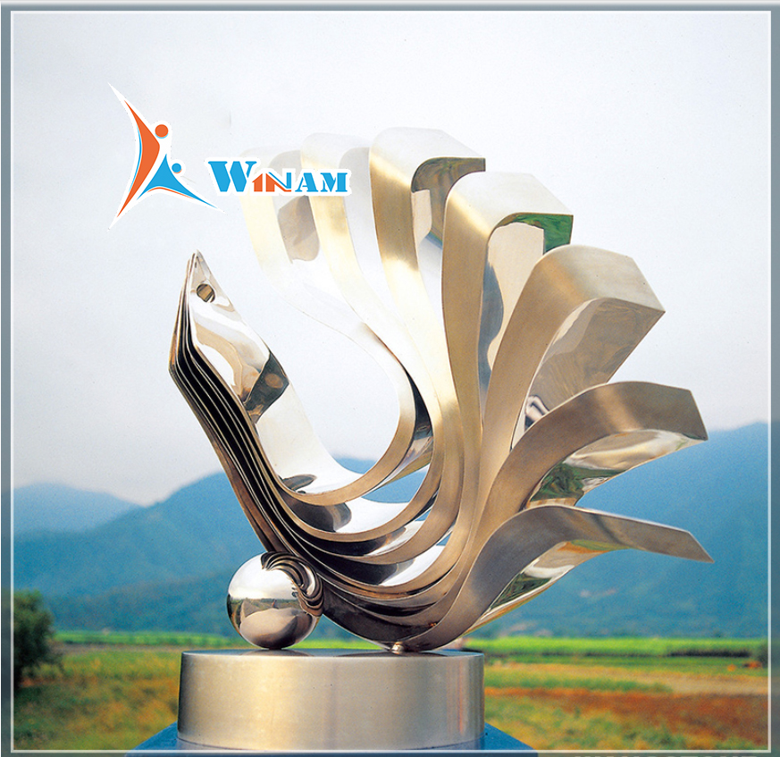 Famous abstract stainless steel sculpture for decoraion