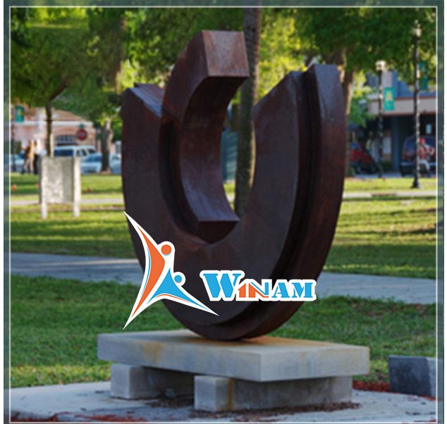 Decoration Modern Corten Steel Large Sculpture