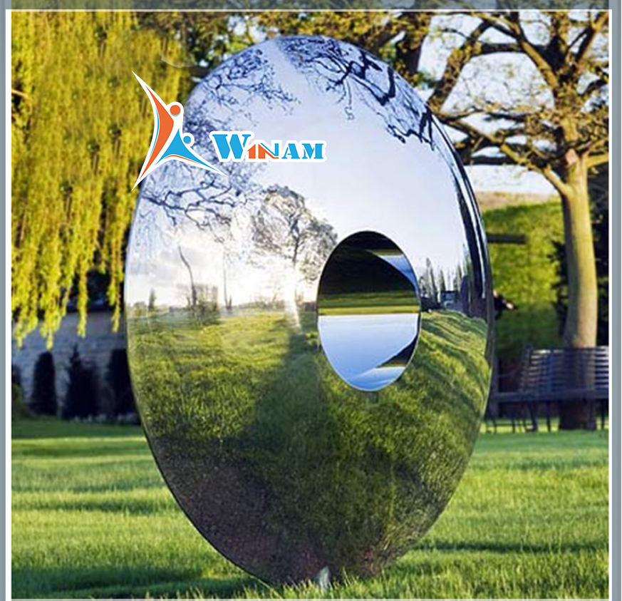 Contemporary popular decor art stainless steel outdoor sculpture