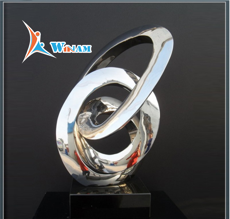 Home Decoration Use and Polished Technique modern metal art sculptures