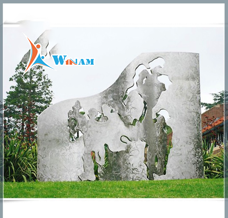 Modern abstract art decoration diy design metal garden screens