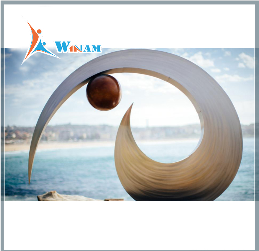 Contemporary art stainless steel garden abstract metal sculpture