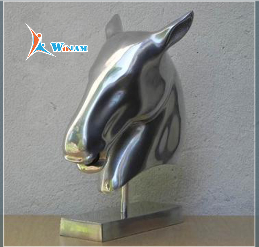 Stainless Steel Animal Horse Head Sculpture