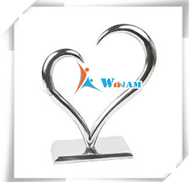Unique design heart shaped stainless steel sculpture