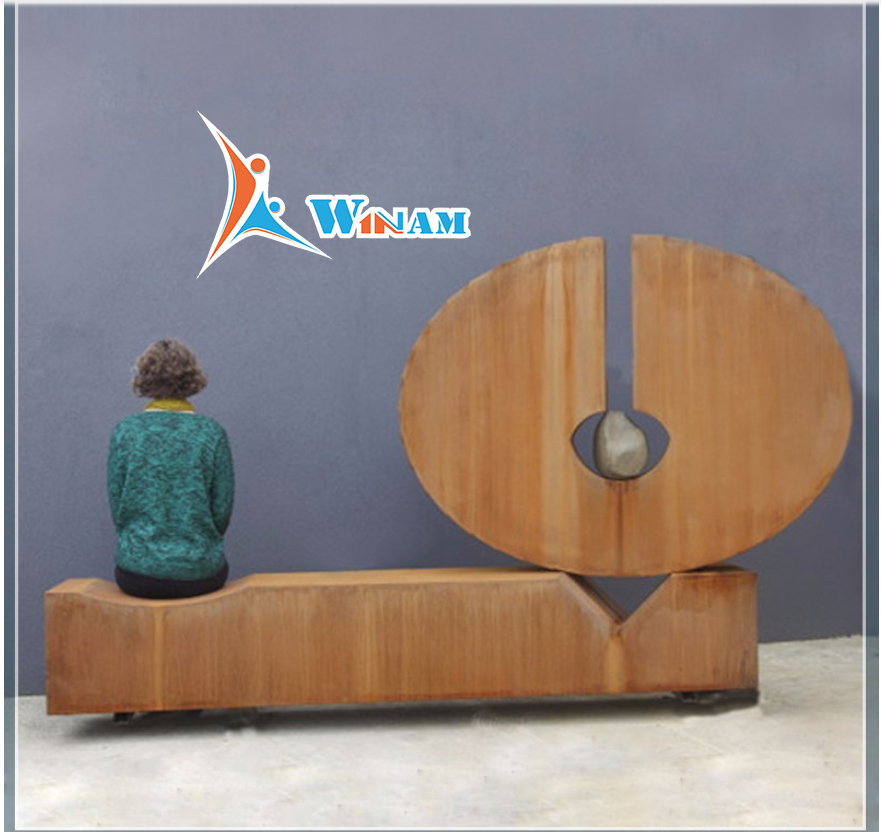 Large Garden Corten Steel Sculpture