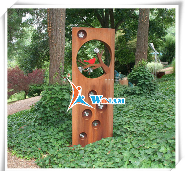 Artwork exterior decorative metal outdoor screen