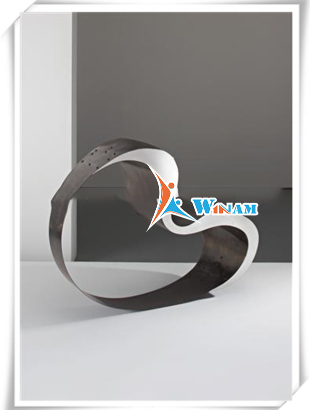 Modern home decor stainless steel sofa furniture sculpture