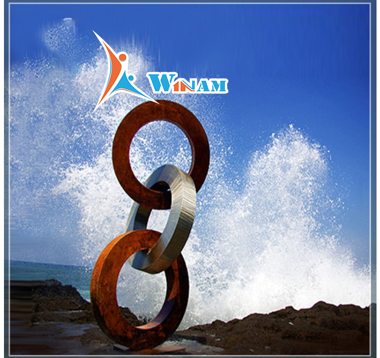 Modern decoration abstract art metal sculpture