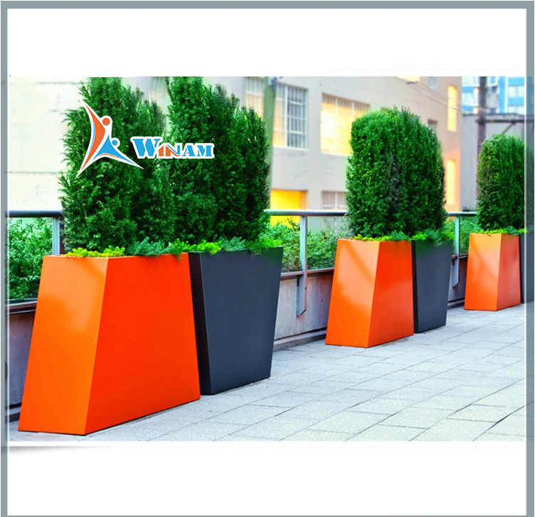 Wholesale modern home decoration metal flower box