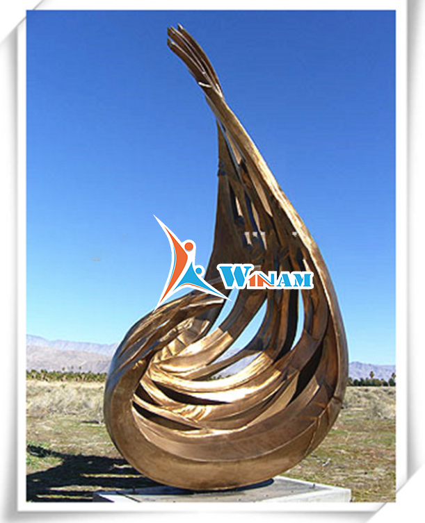 Modern Outdoor Decoration Metal Bird Nest Sculpture