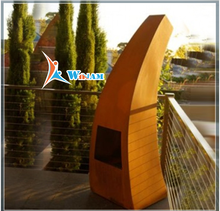 Special Design Outdoor Corten Steel Decorative Fire Pit