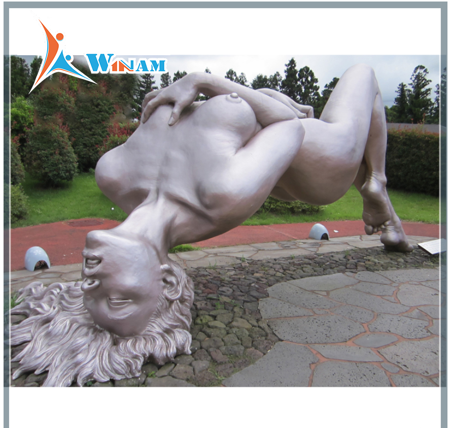 Custom bronze nude female metal sculpture