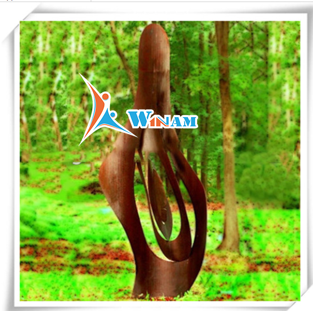China outdoor decor corten steel sculpture for sale