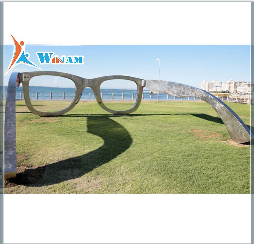 Large Modern Garden Sunglasses Sculpture Art