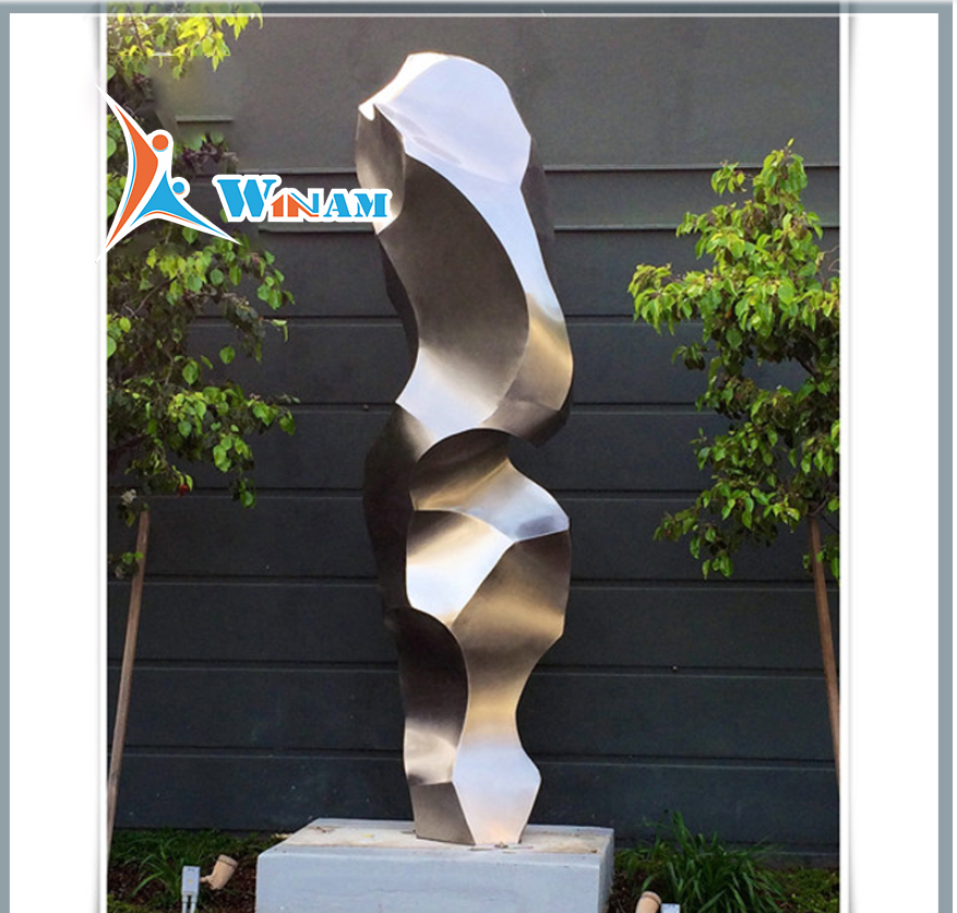 Stainless Steel Abstract Modern Art Sculpture For Sale