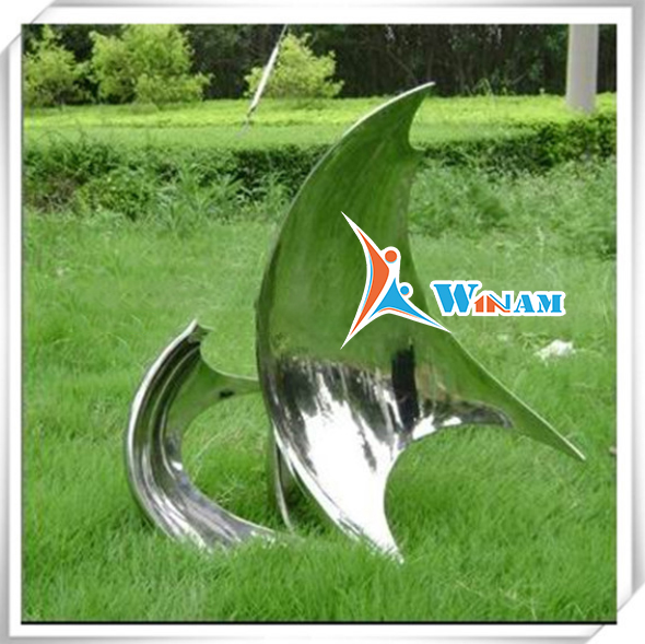 New Product Decoration Sailing Stainless Steel Sculpture