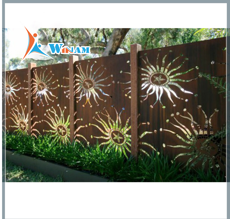 Customized pattern garden decorative outdoor metal screen