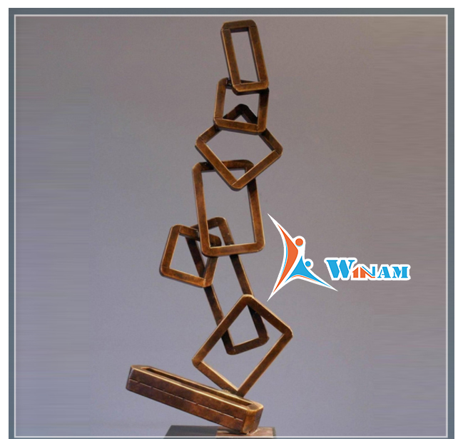 Special Corten Steel Geometric Figure Sculpture